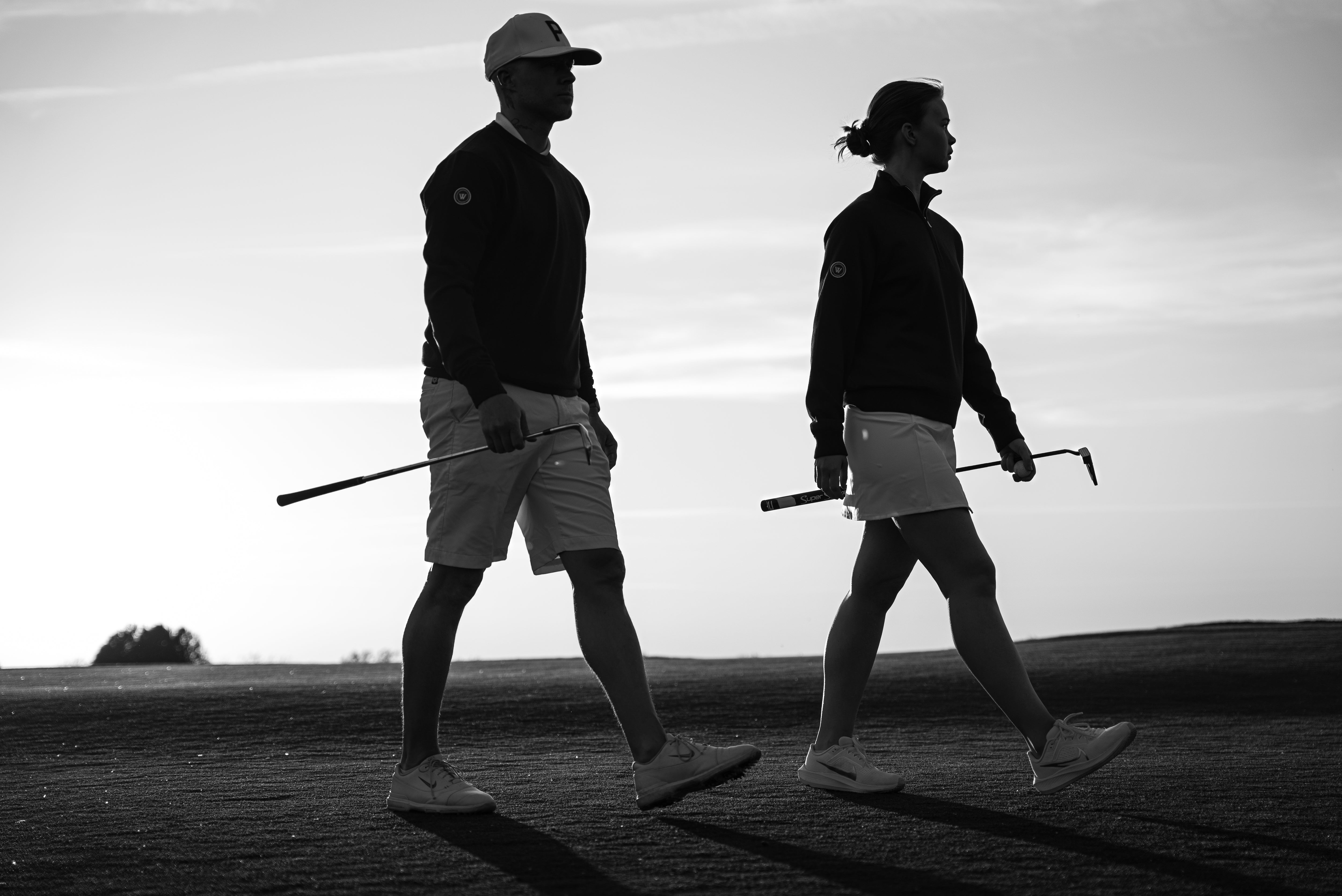 Golfickers ニット ブルゾン XL ex/tra】グラフィックジャカード ドライバーズニットブルゾン