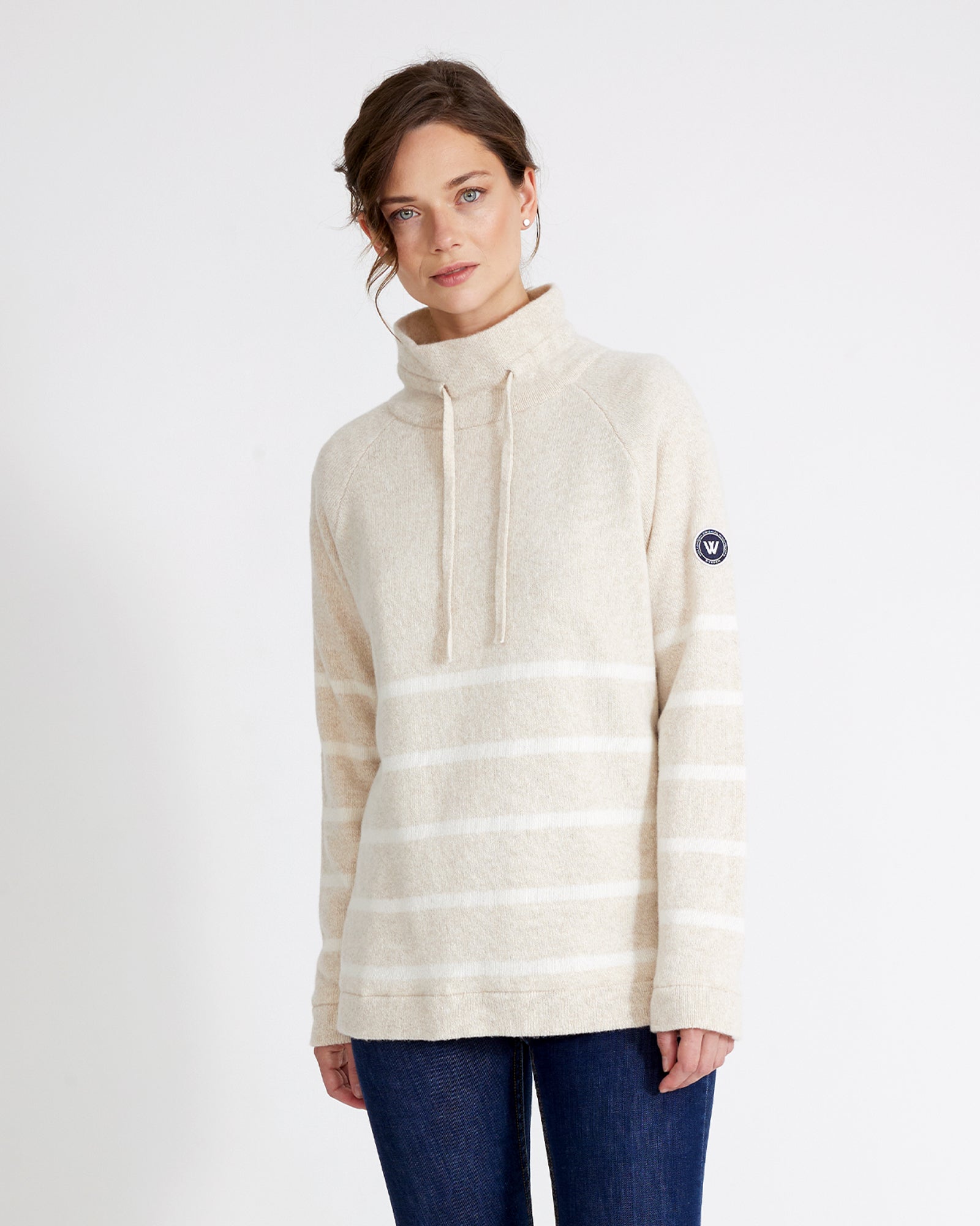 アッキー1225 Angelika Windproof Sweater- Creme/Off White – Holebrook USA