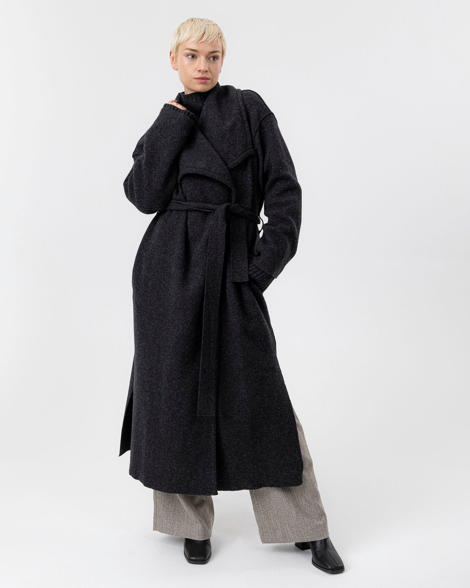Holebrook Windproof Amber Coat- Grey Melange – Holebrook USA