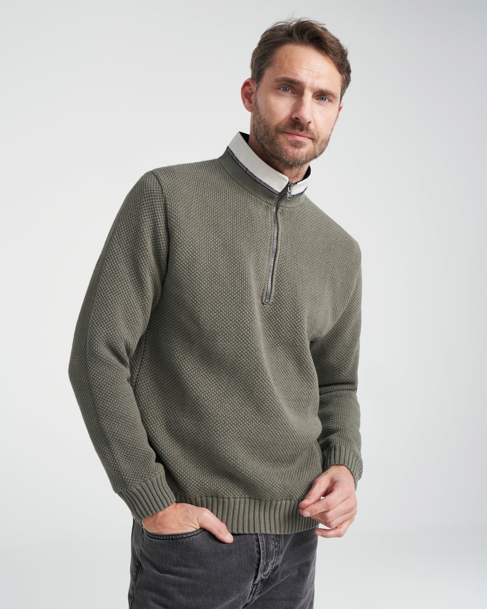Classic Windproof Sweater-Dusty Olive – Holebrook USA