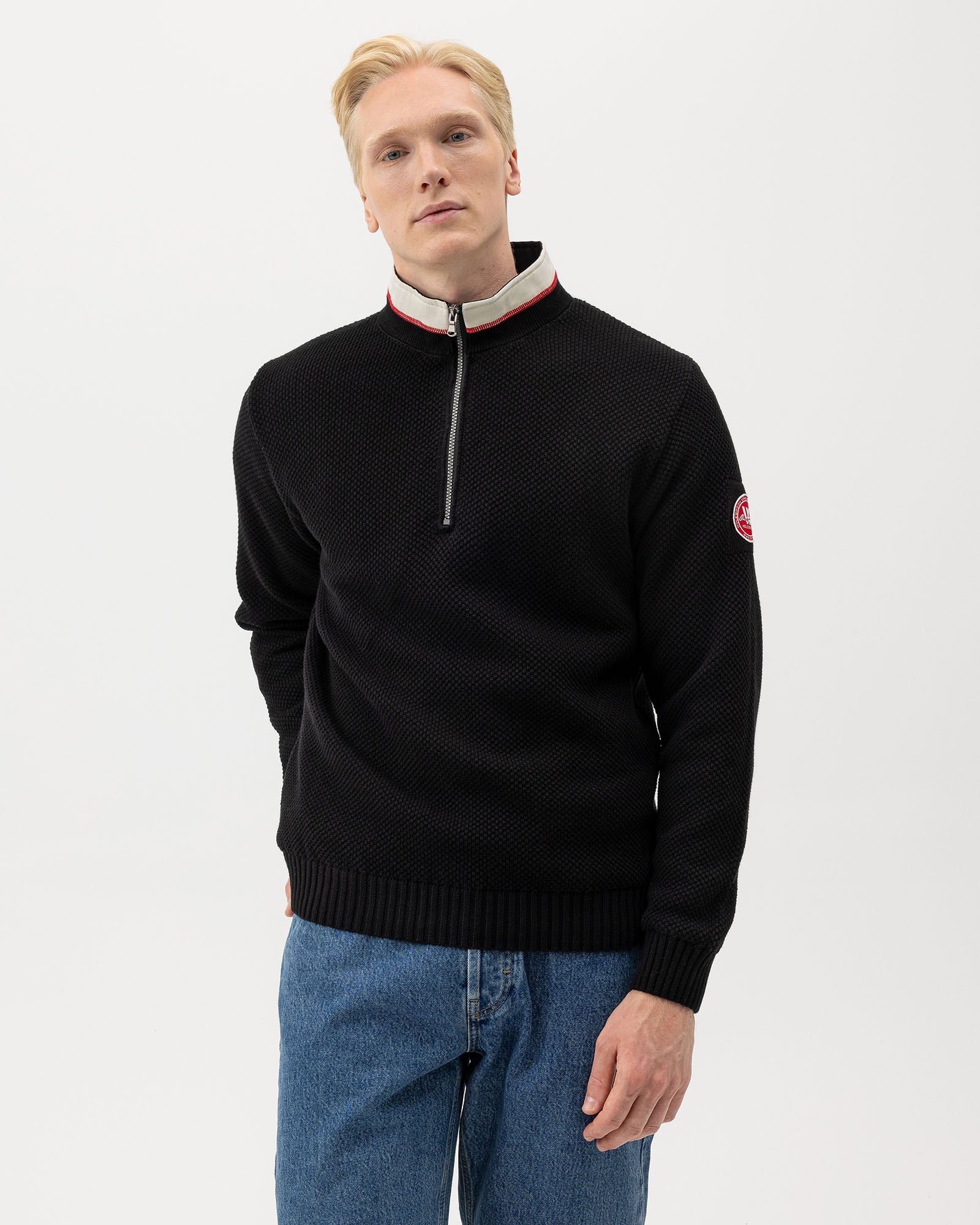 Mizuno Windproof Lined Sweater - Deep Navy - View #4