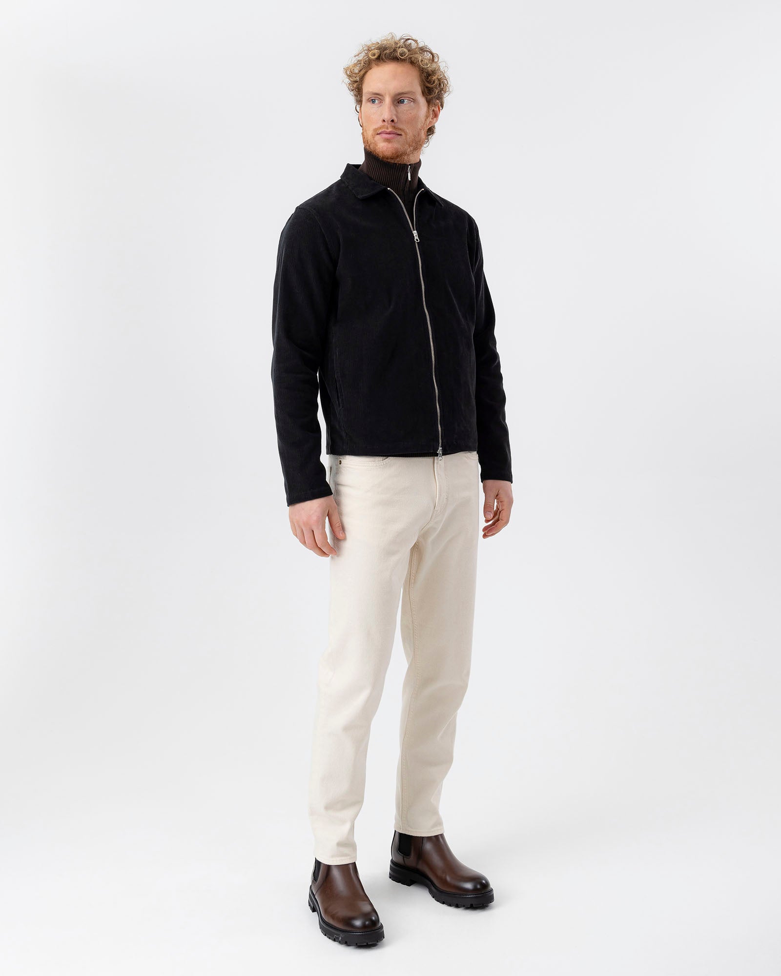 Isak Cord Jacket- Black