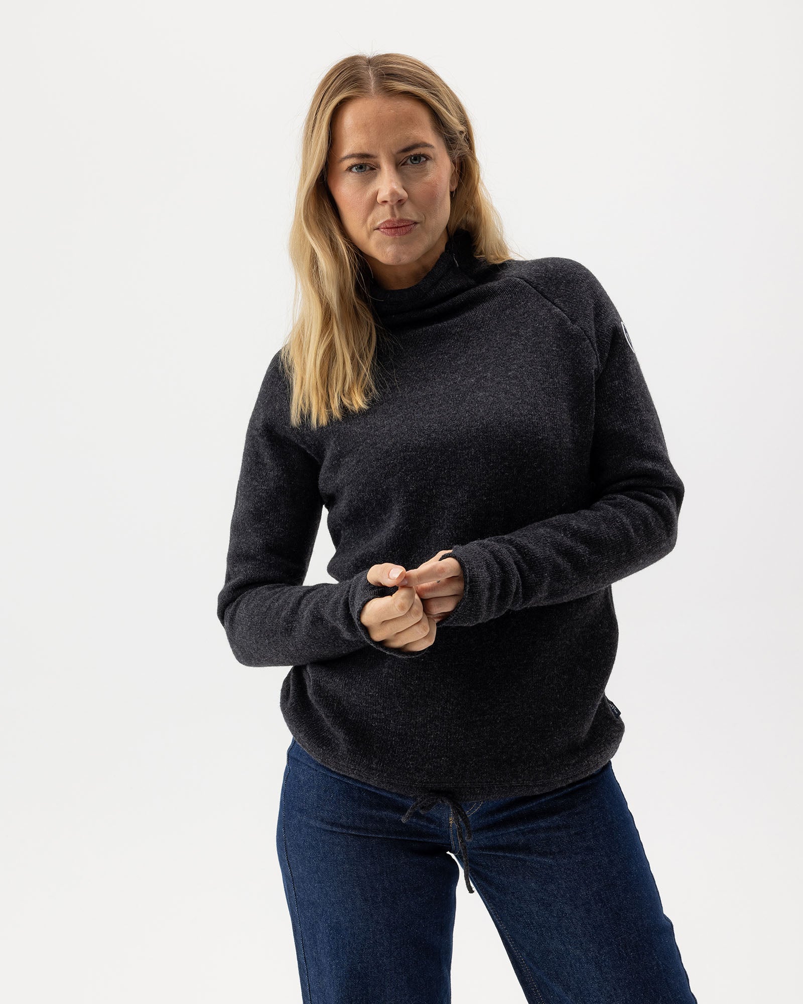 Martina Windproof Sweater- Anthracite