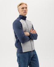 Peder Full Zip Windproof Jacket- Chambray/Marble Grey