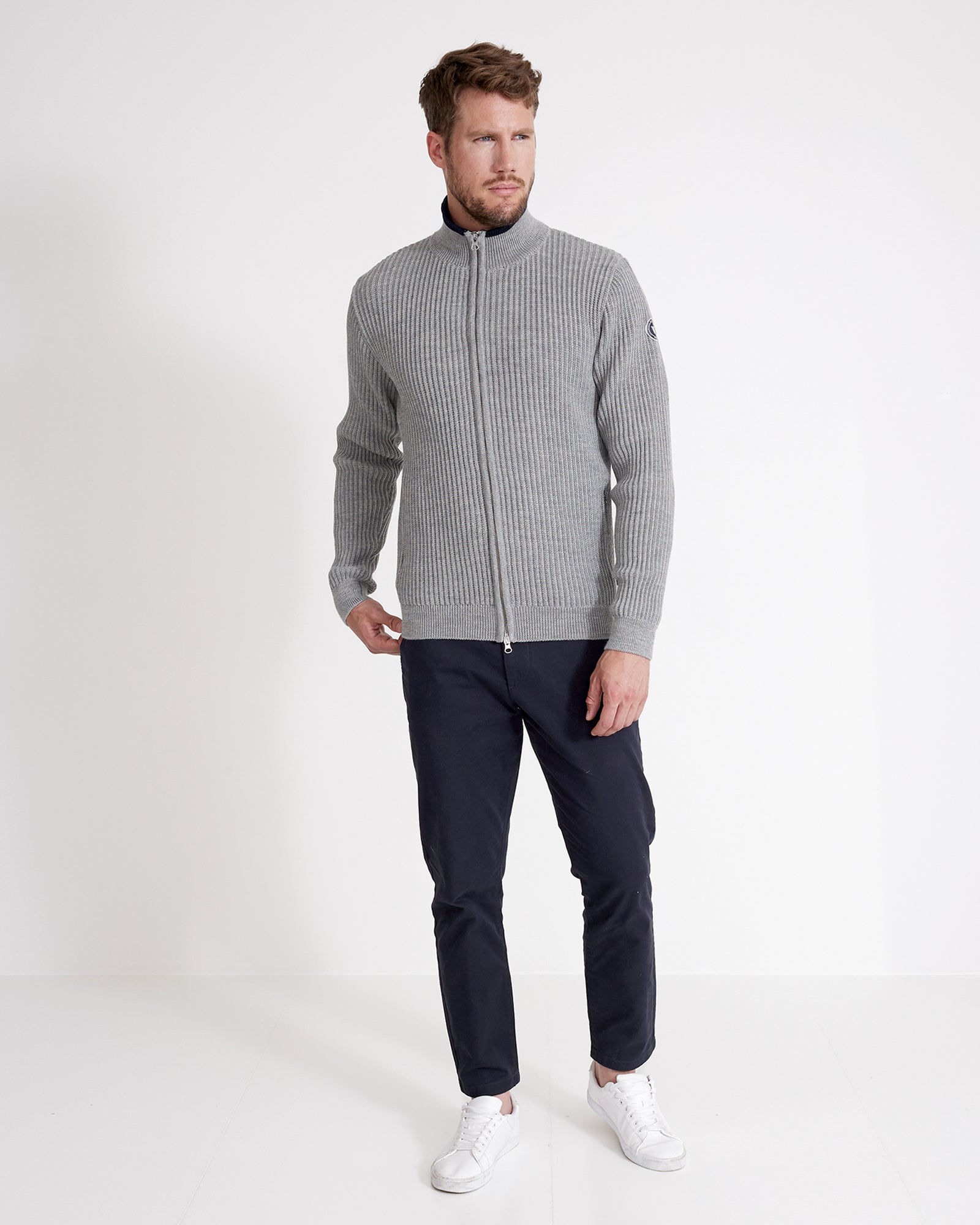 Torsten Crew- Grey/ Pine