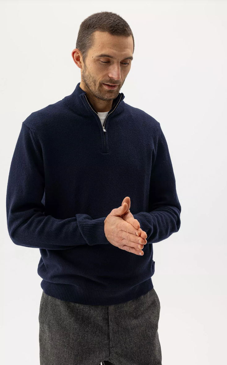 Dennis T-Neck- Navy