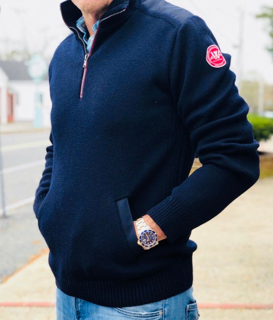 Holebrook zipper windproof hot sale sweater