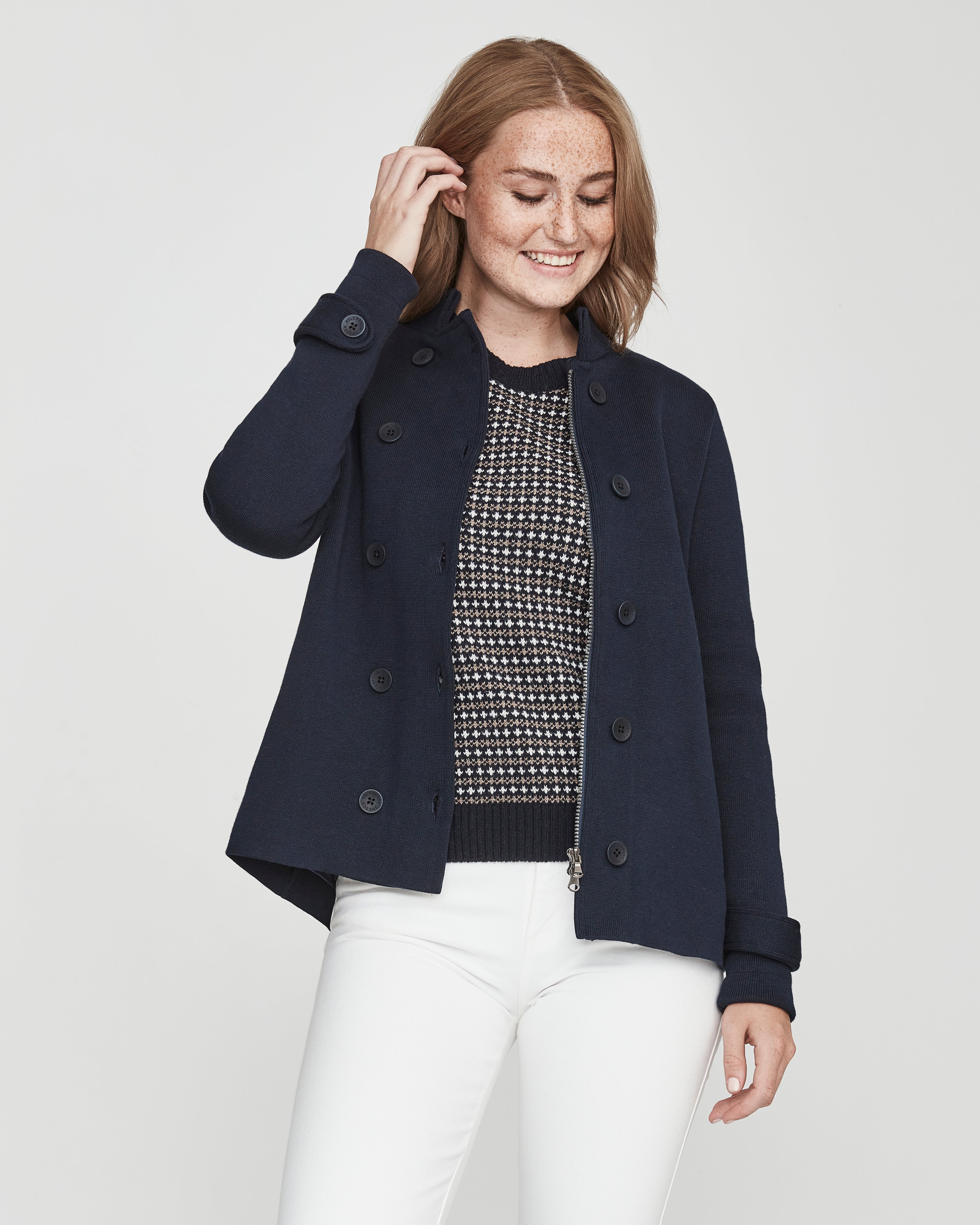 Josefina Jacket Windproof- Navy – Holebrook USA