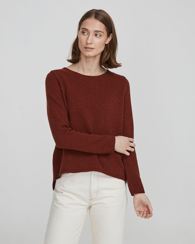 Holebrook Elaine Crew Red Wood X.Small