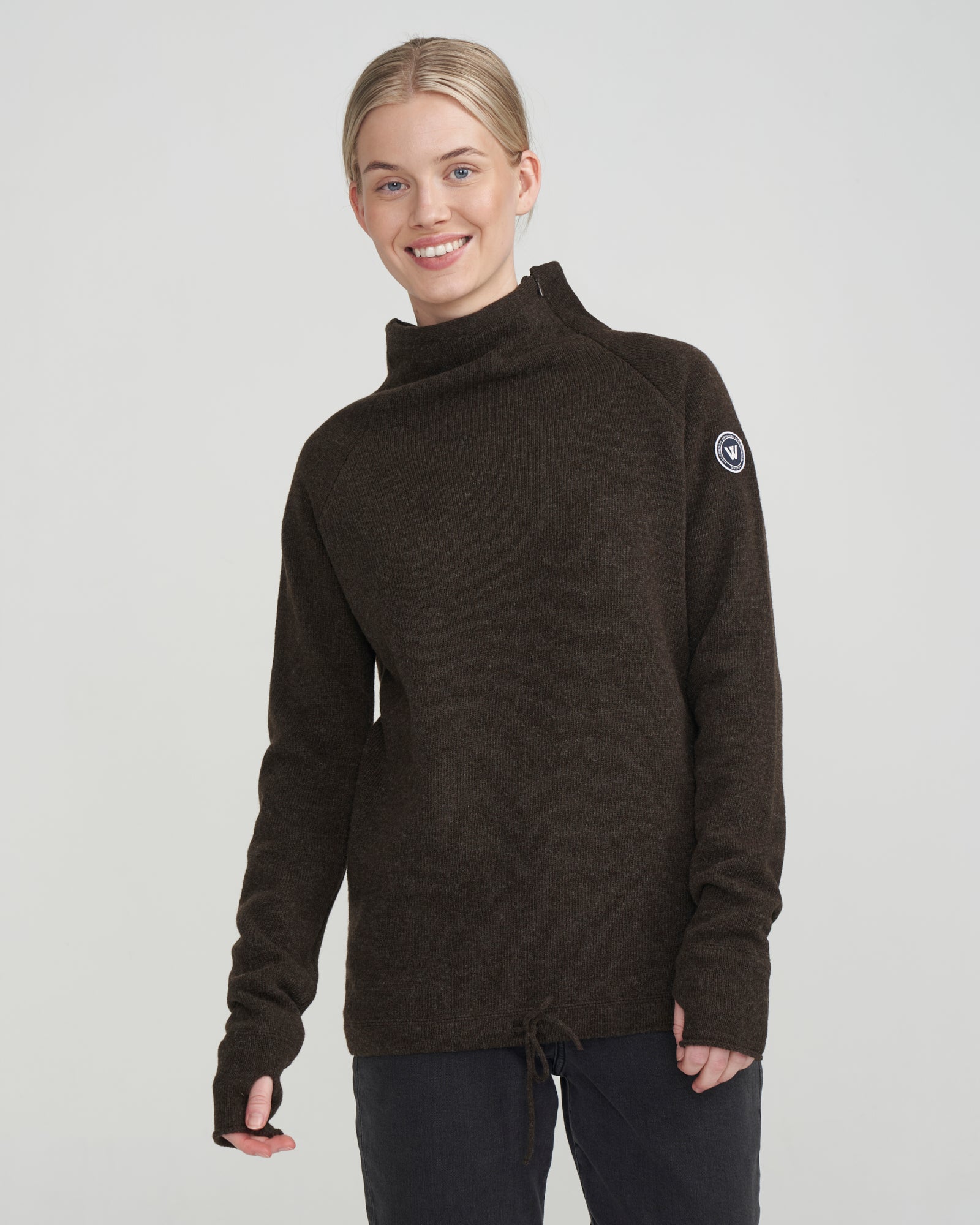 Martina Windproof Sweater-Brown – Holebrook USA
