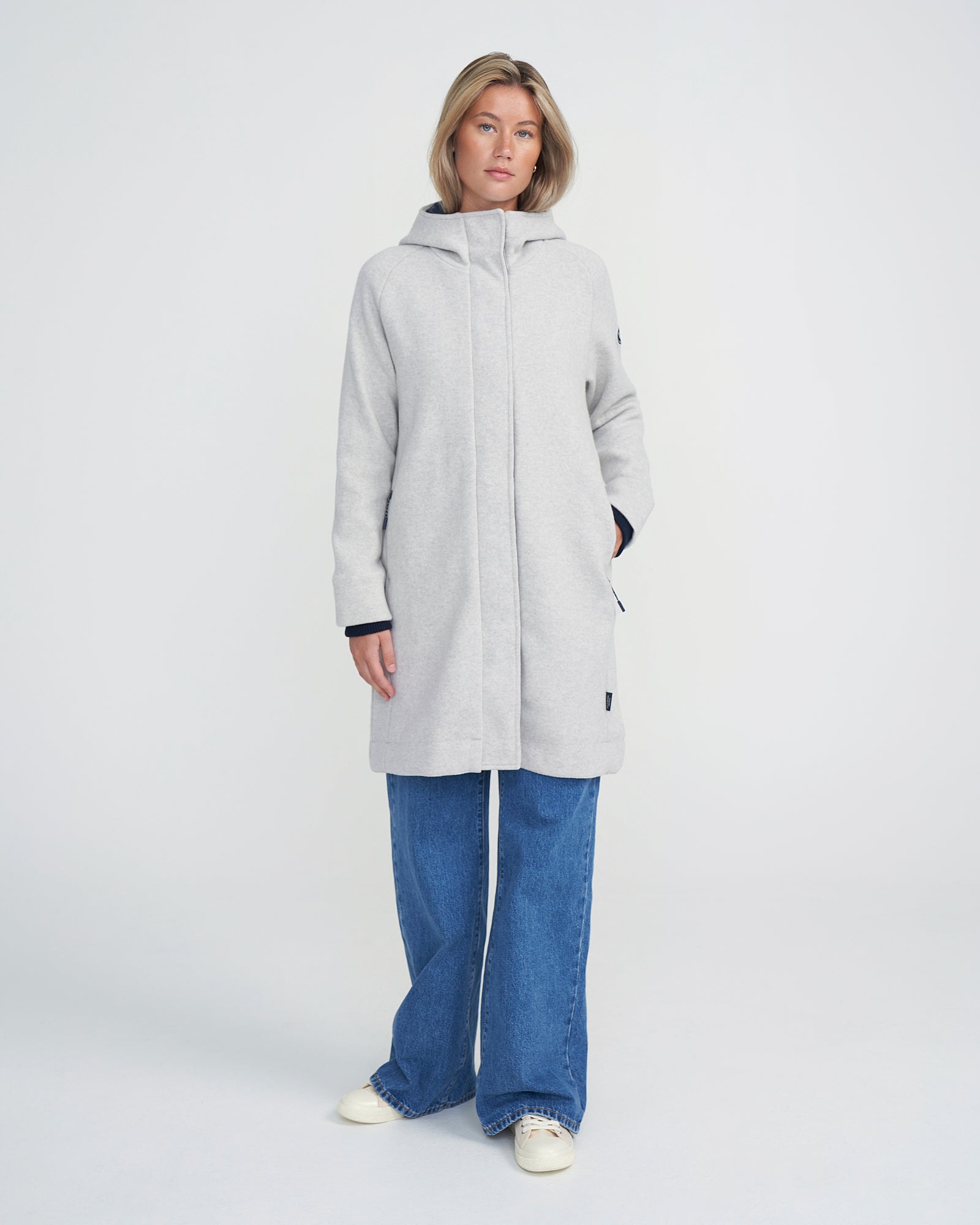 Tanja Windproof Coat - Light Grey Mel – Holebrook USA