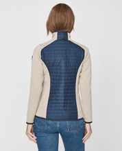 Mimmi Full Zip Windproof Jacket-Khaki/Navy