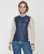 Mimmi Full Zip Windproof Jacket-Khaki/Navy