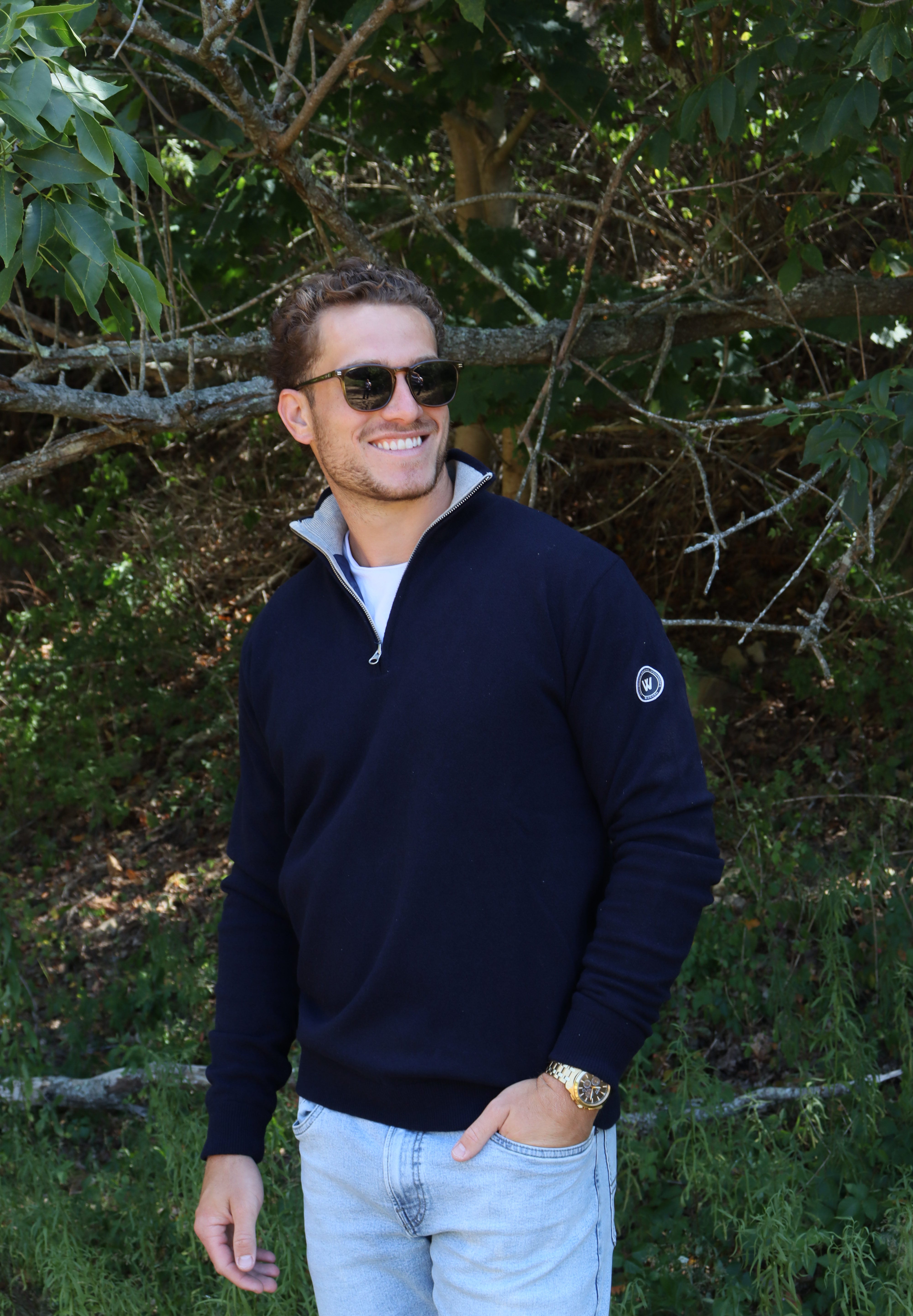 Duncan T-Neck WP-Navy