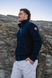 Gregor Wool Full Zip Windproof- Navy