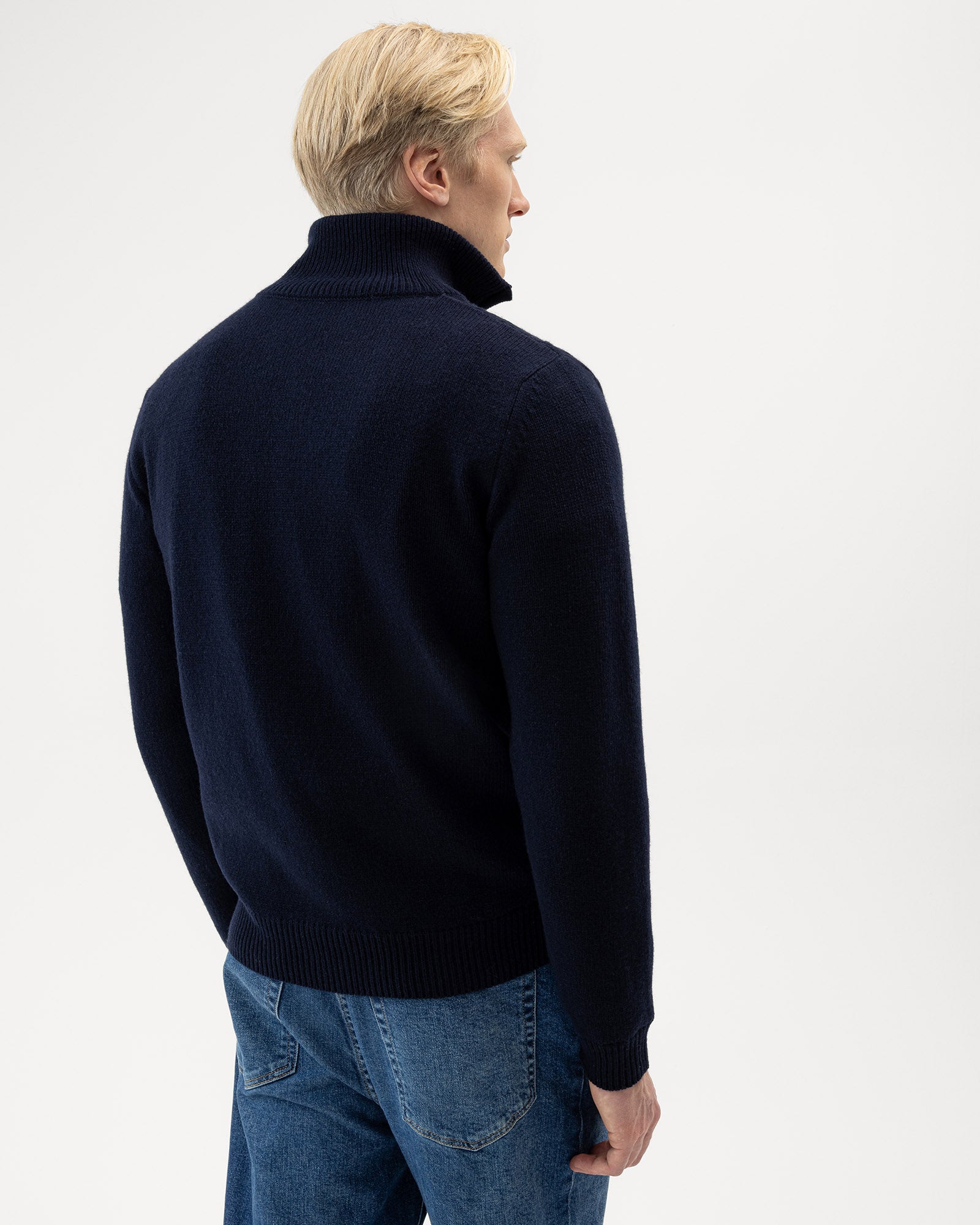 Alvin Windproof T- Neck- Navy