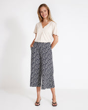 Asta Culotte Navy Flowers