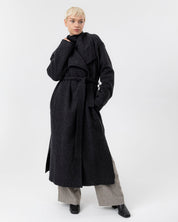Astrid Wide Coat- Anthracite Mel.