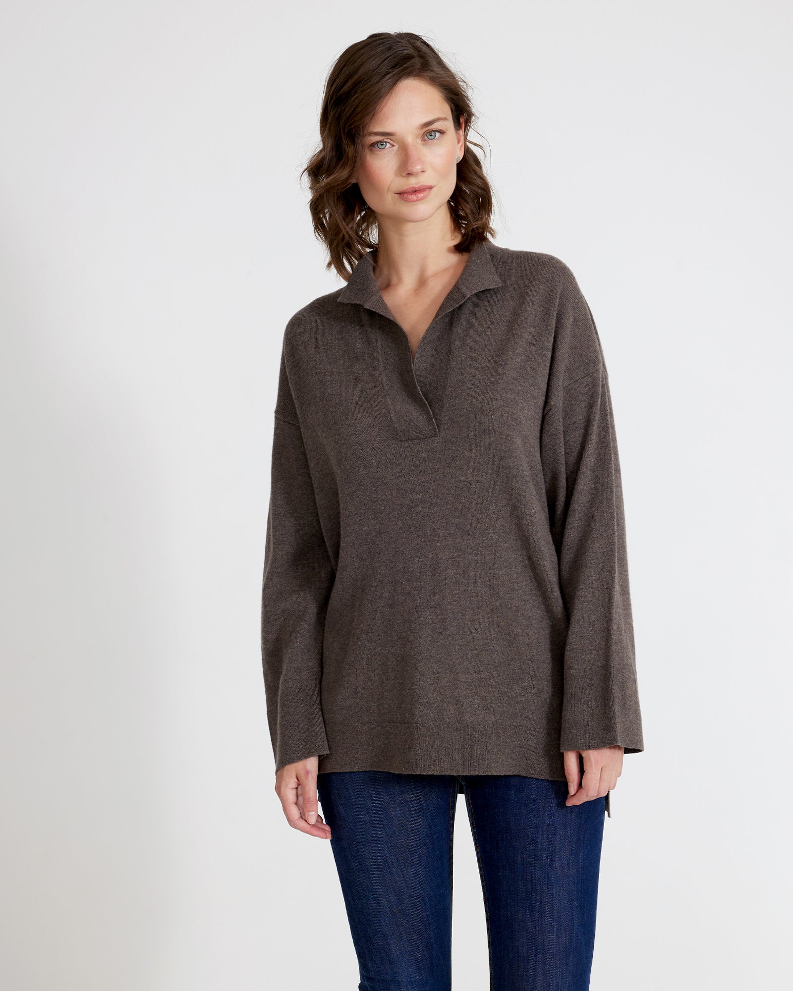 Bittan Sweater- Dark Taupe