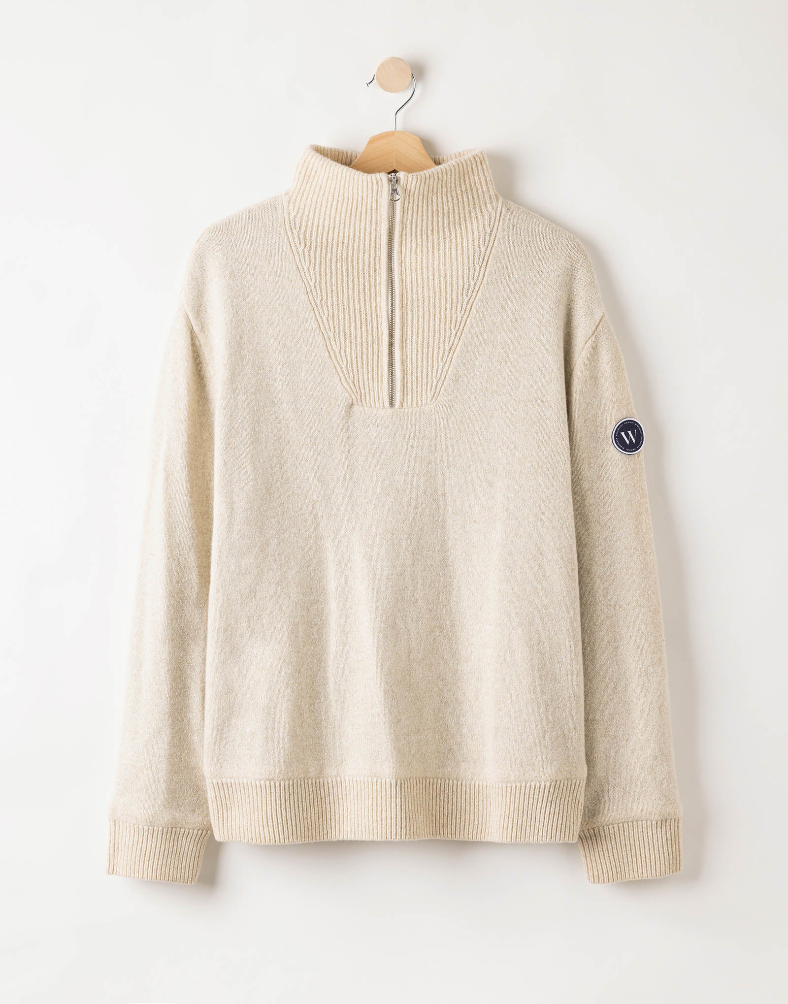 Bosse Windproof T- Neck- Cream