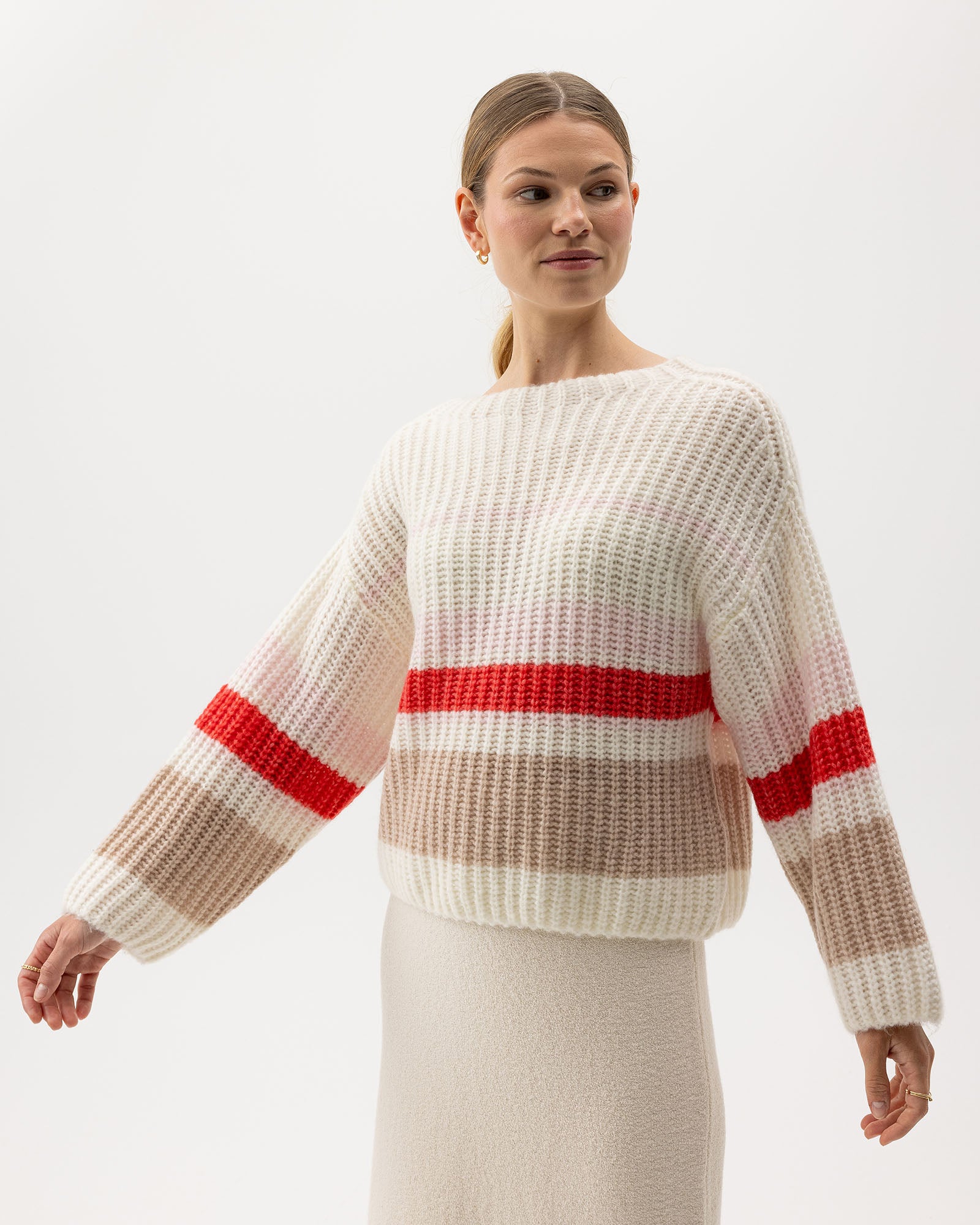 Cajsa Sweater Off White (multi)