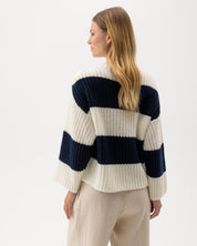 Cajsa Sweater Off White/Navy