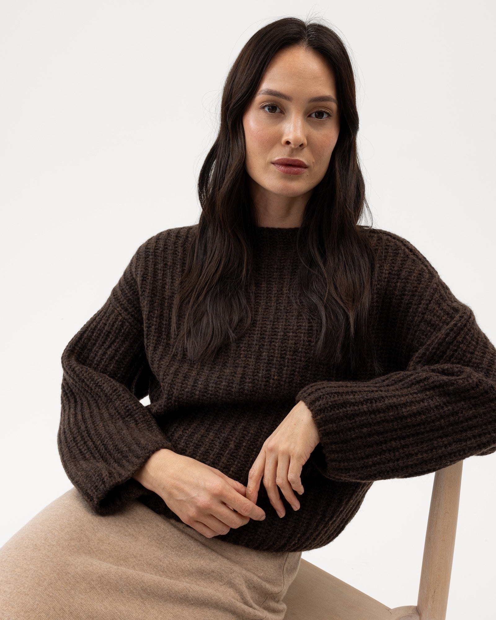 Cajsa Sweater- Brown