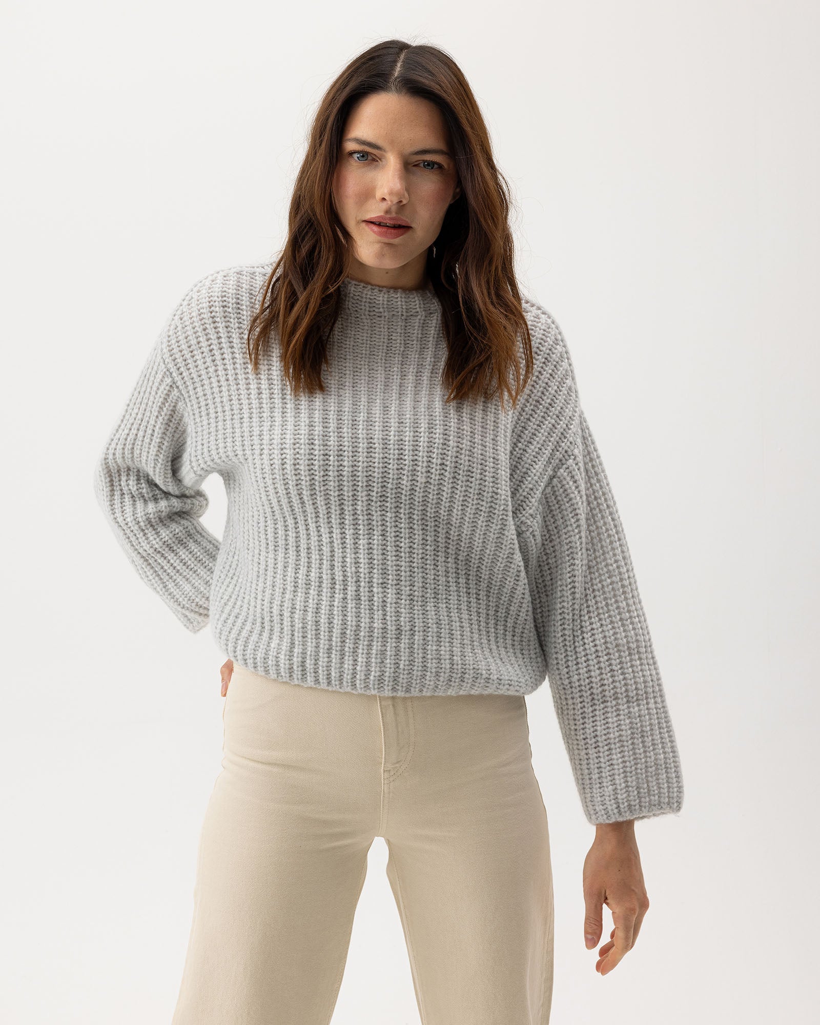 Cajsa Sweater Pale Grey
