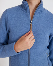 Claire Windproof Sweater-Dove Blue