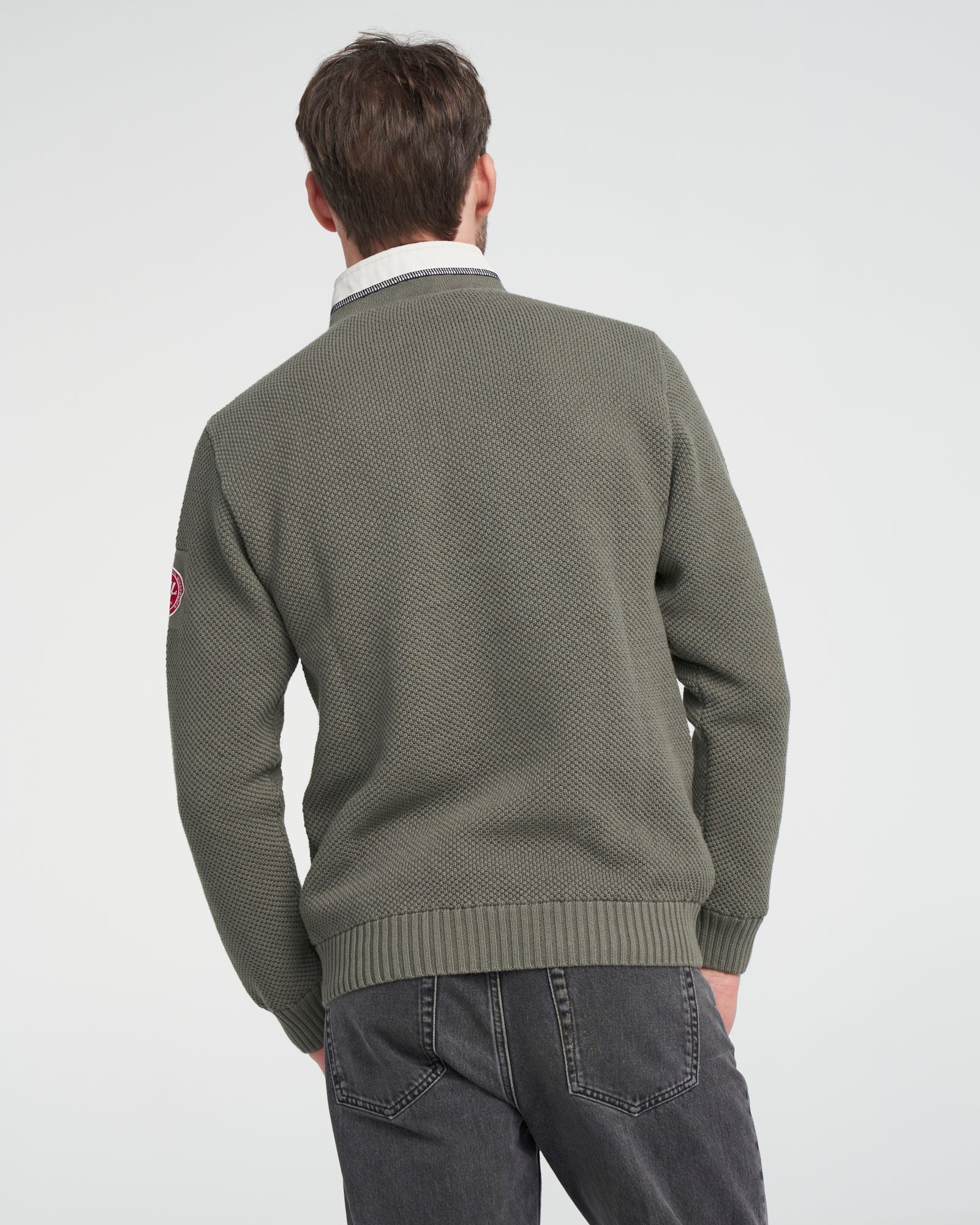 Classic Windproof Sweater-Dusty Olive