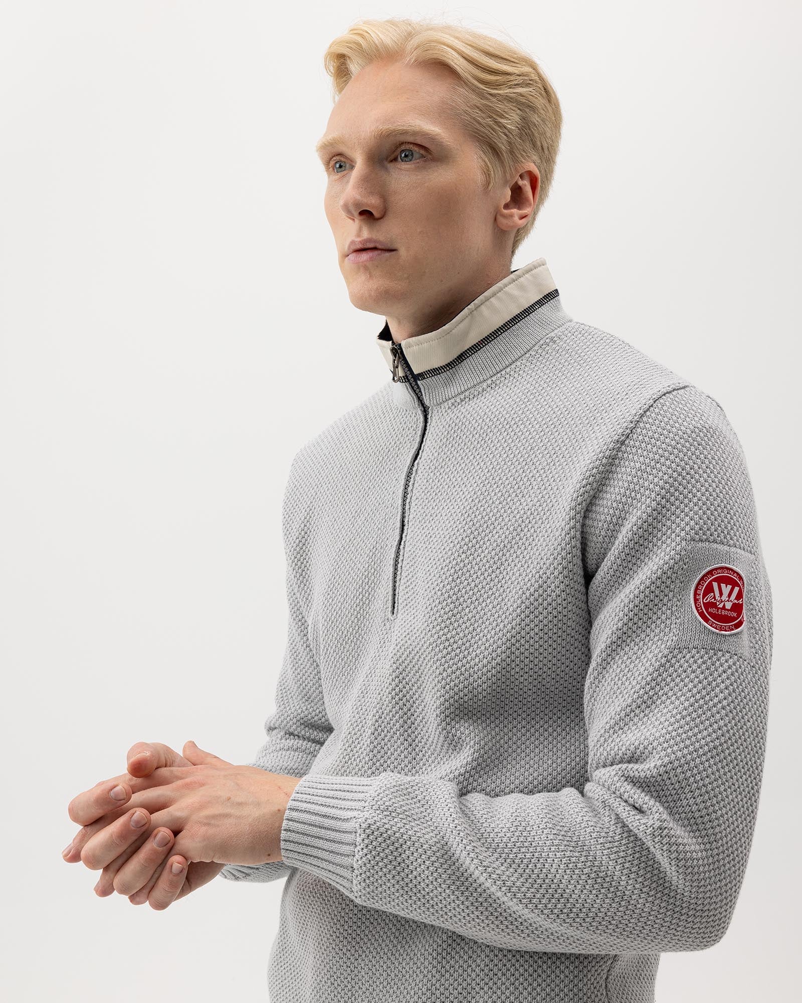 Classic Windproof Sweater-Marble Grey