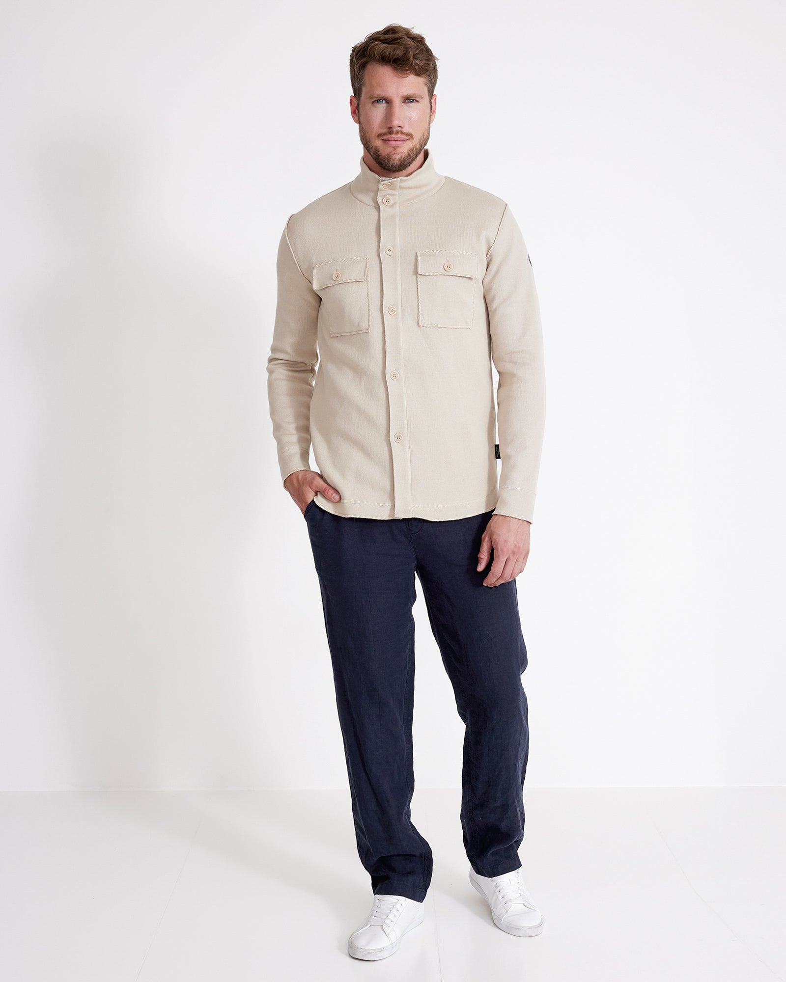Edwin Windproof Shirt Jacket-Clay