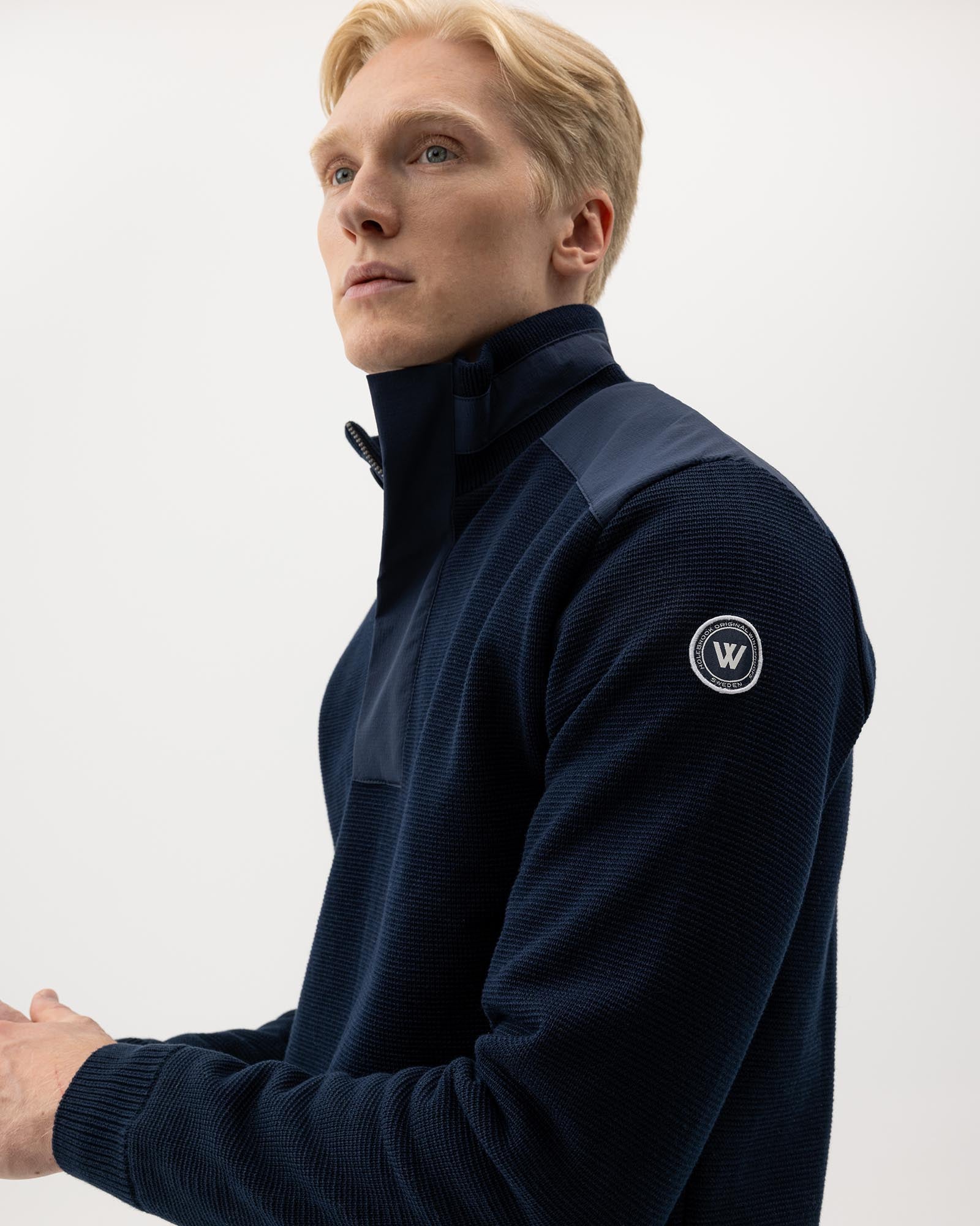 Eskil T-Neck Windproof- Navy
