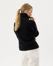 Essie Full Zip Windproof Sweater-Black