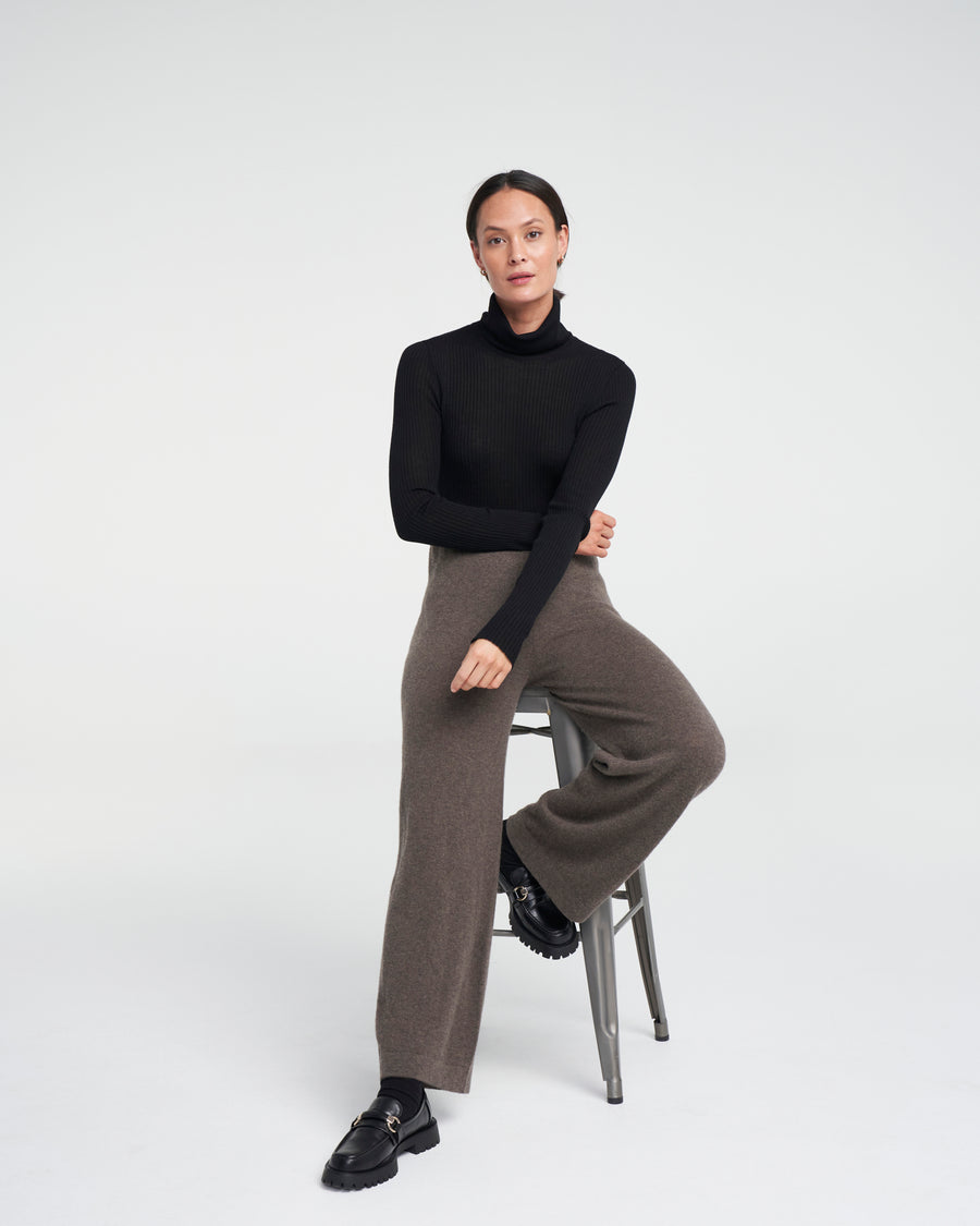 HIlda Pant- Dark Taupe