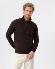 Holger T-Neck-Dark Chocolate