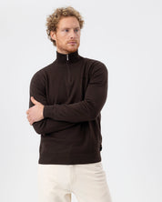 Holger T-Neck-Dark Chocolate
