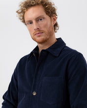 Isak Cord Overshirt- Navy