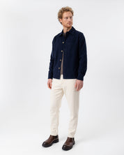 Isak Cord Overshirt- Navy