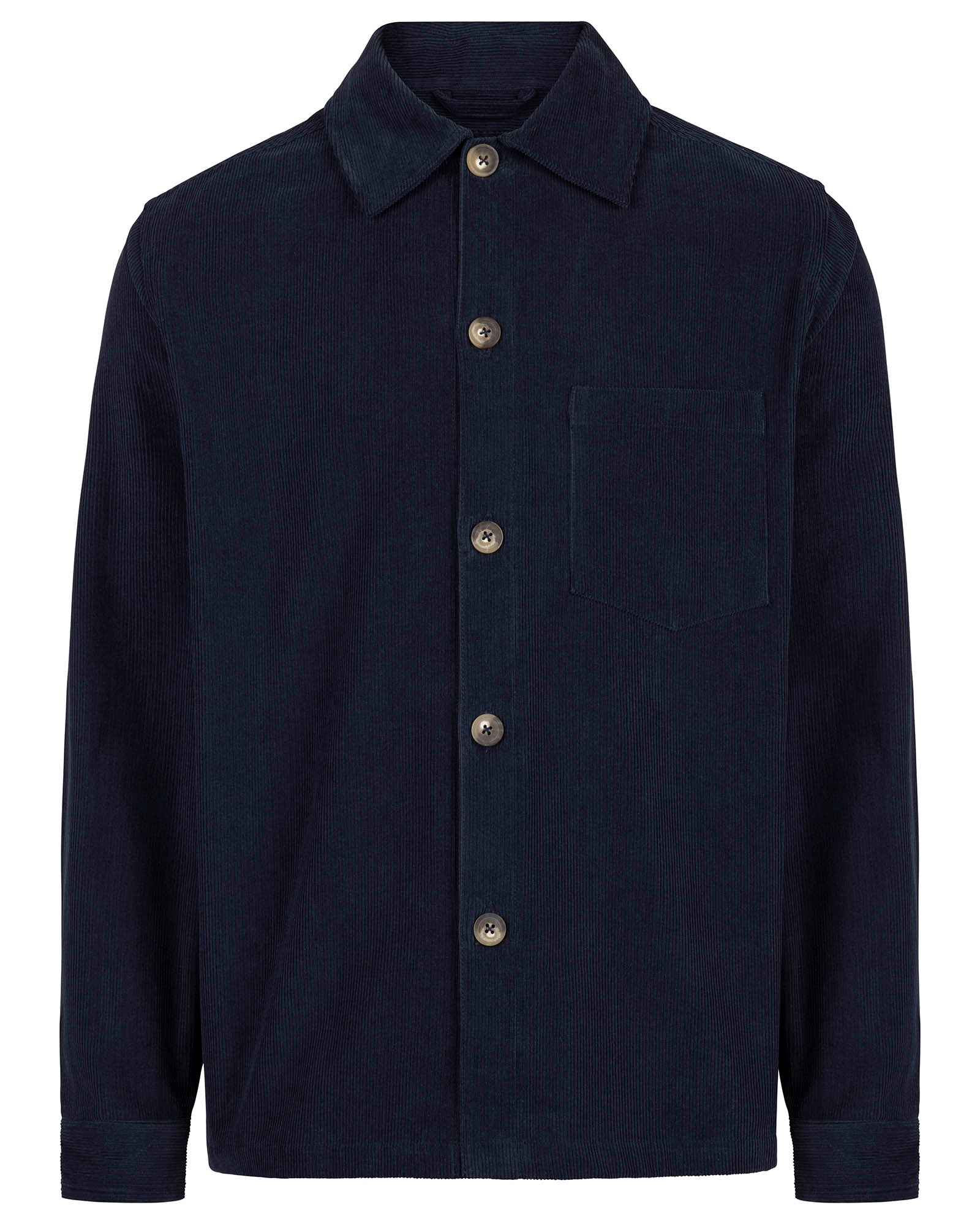 Isak Cord Overshirt- Navy
