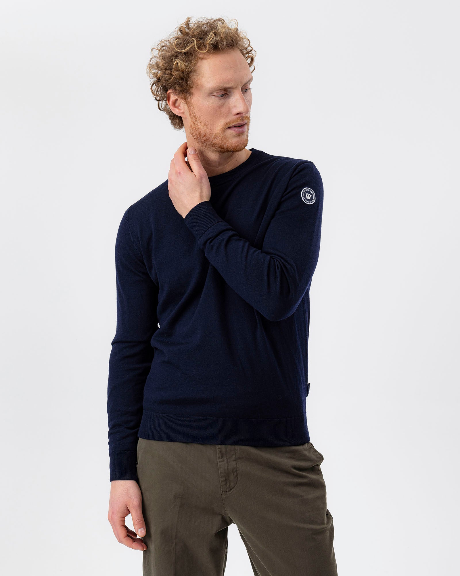 Jesper Windproof Crew- Dark Navy