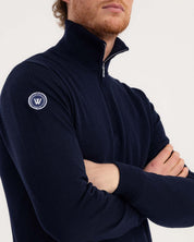Jesper T-Neck Windproof- Dark Navy