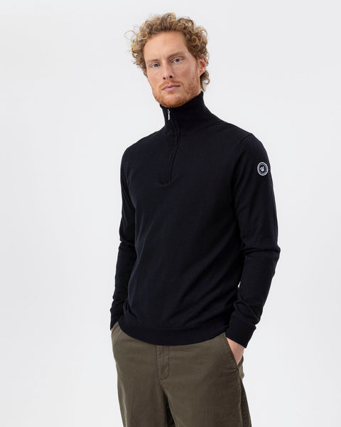 Jesper T-Neck Windproof- Black – Holebrook USA