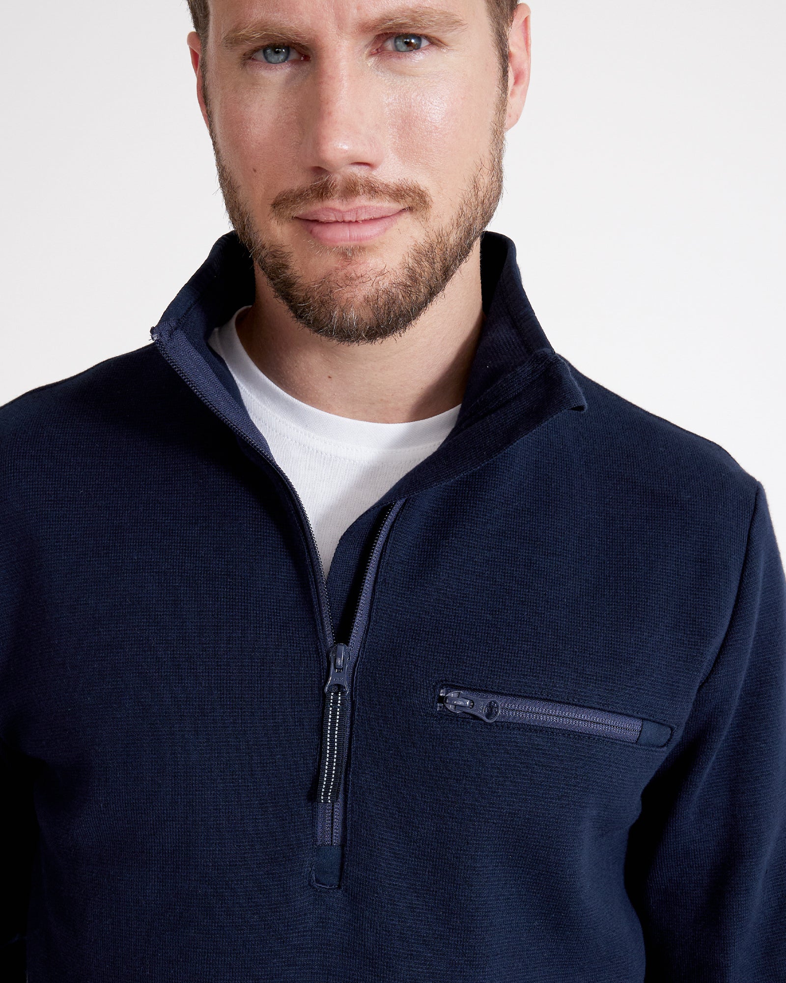 Jonte T-Neck Windproof- Navy