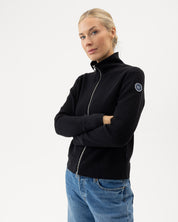 Lisen Full Zip Windproof Sweater- Black