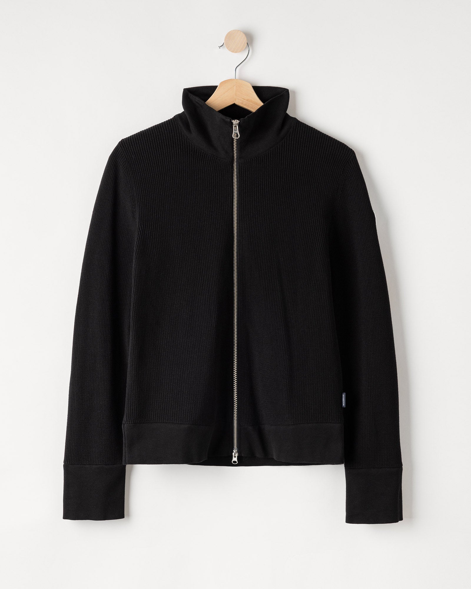 Lisen Full Zip Windproof Sweater- Black