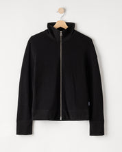 Lisen Full Zip Windproof Sweater- Black