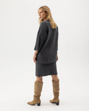Livia Skirt-Dark Grey Mel