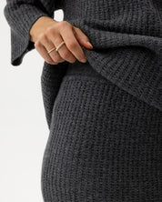 Livia Skirt-Dark Grey Mel