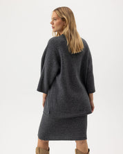 Livia Sweater- Dark Grey Mel